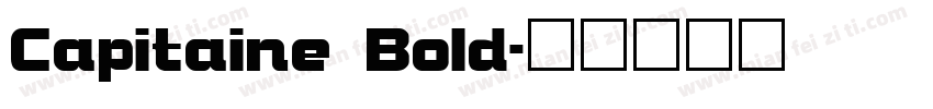 Capitaine Bold字体转换